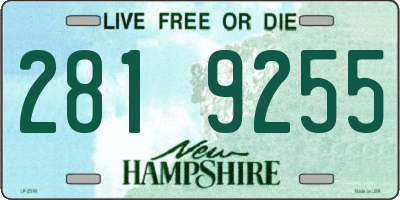 NH license plate 2819255