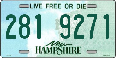 NH license plate 2819271