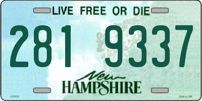 NH license plate 2819337