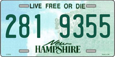 NH license plate 2819355
