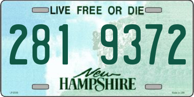 NH license plate 2819372