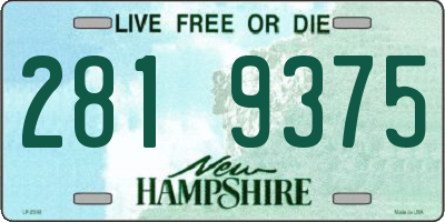 NH license plate 2819375
