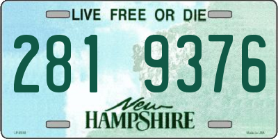 NH license plate 2819376