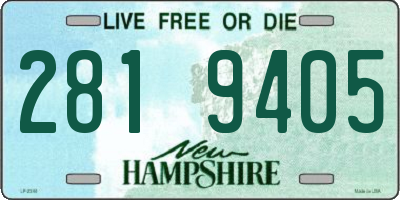 NH license plate 2819405