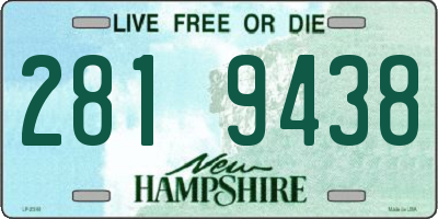 NH license plate 2819438