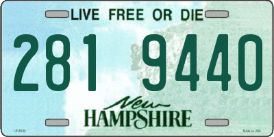 NH license plate 2819440