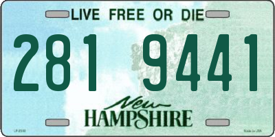 NH license plate 2819441