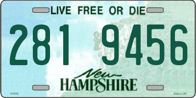 NH license plate 2819456