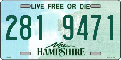 NH license plate 2819471