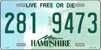 NH license plate 2819473