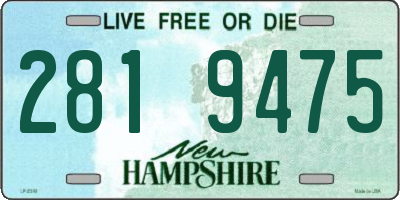 NH license plate 2819475