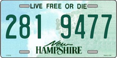 NH license plate 2819477