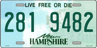 NH license plate 2819482
