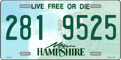 NH license plate 2819525