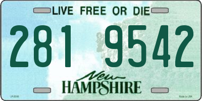 NH license plate 2819542