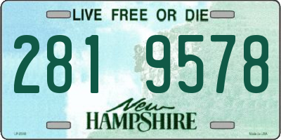NH license plate 2819578
