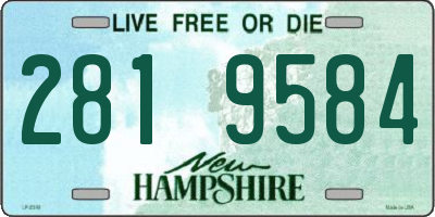 NH license plate 2819584
