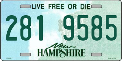 NH license plate 2819585