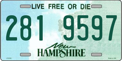 NH license plate 2819597