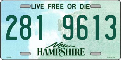 NH license plate 2819613