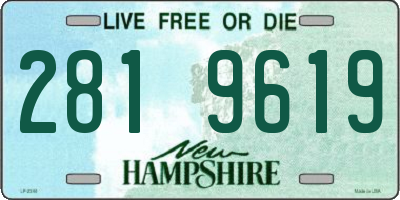 NH license plate 2819619