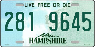 NH license plate 2819645