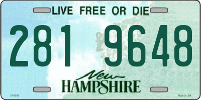 NH license plate 2819648