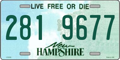 NH license plate 2819677