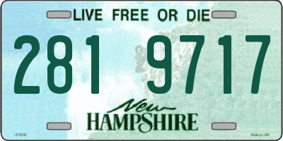 NH license plate 2819717