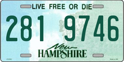NH license plate 2819746