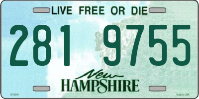 NH license plate 2819755