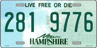 NH license plate 2819776