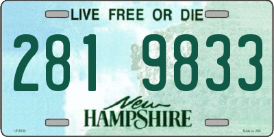 NH license plate 2819833