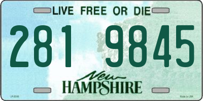 NH license plate 2819845