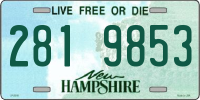 NH license plate 2819853