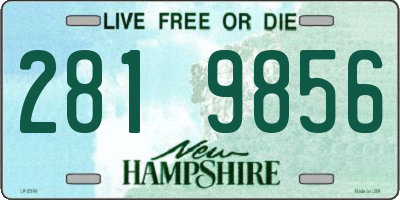 NH license plate 2819856