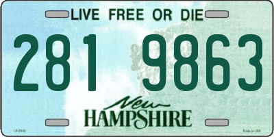 NH license plate 2819863