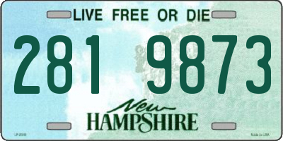 NH license plate 2819873