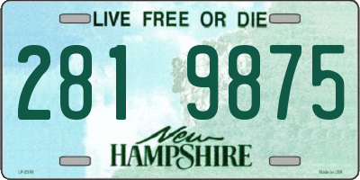 NH license plate 2819875