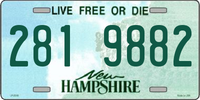 NH license plate 2819882