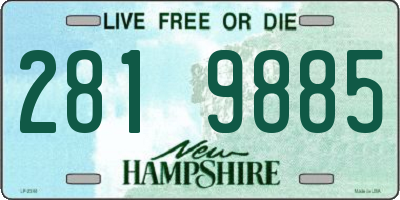 NH license plate 2819885