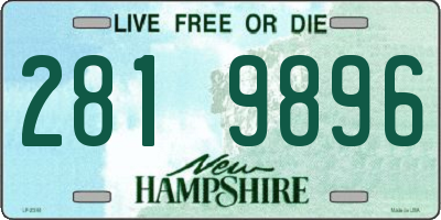 NH license plate 2819896