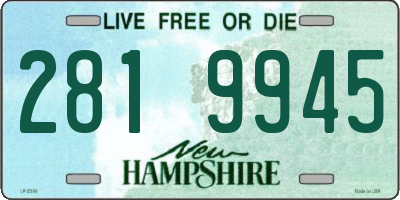 NH license plate 2819945
