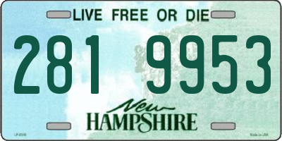 NH license plate 2819953