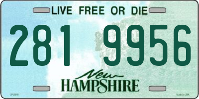 NH license plate 2819956