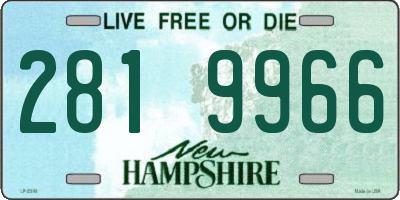 NH license plate 2819966