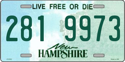 NH license plate 2819973