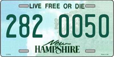 NH license plate 2820050