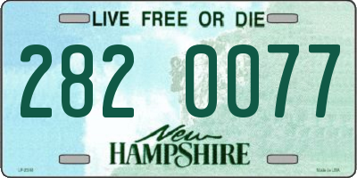 NH license plate 2820077