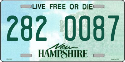 NH license plate 2820087